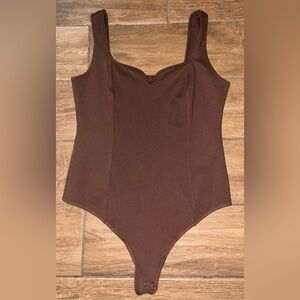 Abercrombie & Fitch Ponte Corset Sweetheart Bodysuit